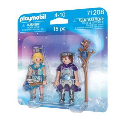 Playmobil 71208 couple princier des neiges- princess - le palais de princesses - deux personnages histoire & imaginaire PLAYMOBIL