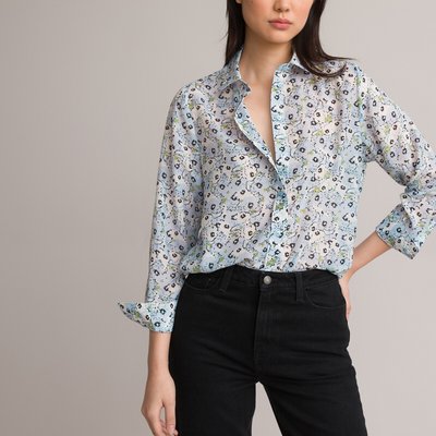 Floral Print Shirt with Long Sleeves LA REDOUTE COLLECTIONS
