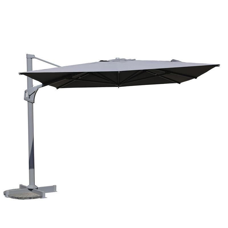 Parasol déporté 4x3 m noir Mercuria