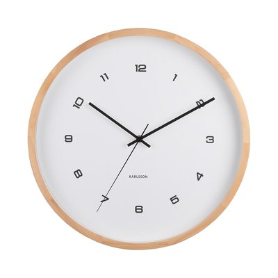 42cm Modesta White Wood Wall Clock KARLSSON