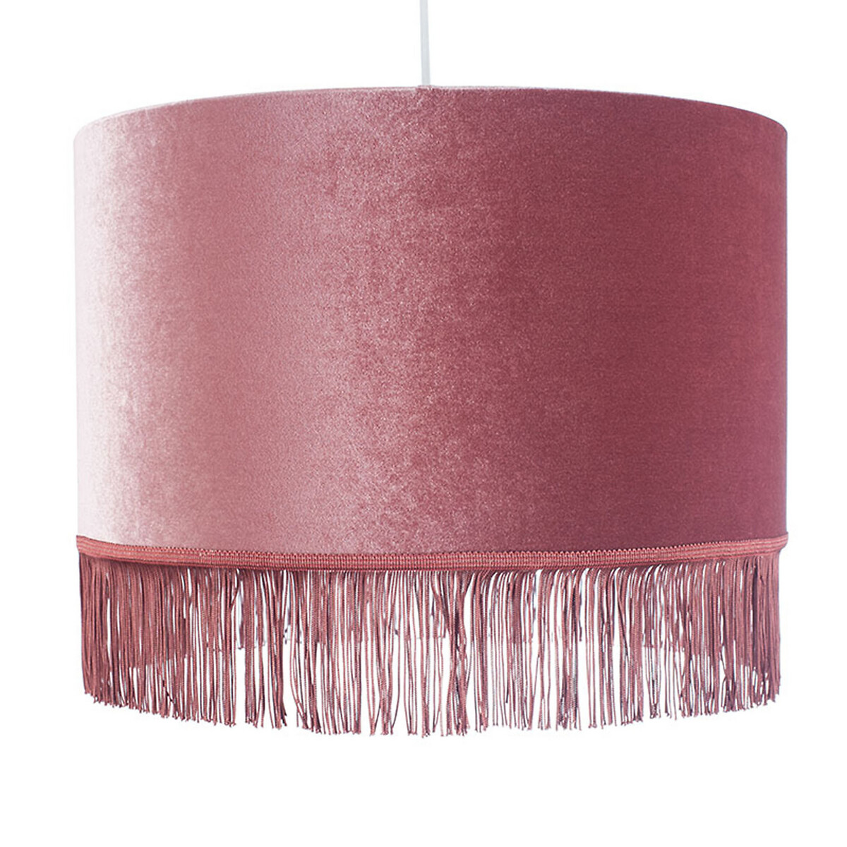 40cm Velvet Tassel Cylinder Lampshade So Home La Redoute 40cm Velvet Tassel Cylinder Lampshade, Velvet Lamp Shade Tassels