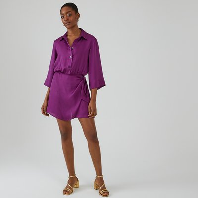 Satin Skort Style Playsuit LA REDOUTE COLLECTIONS