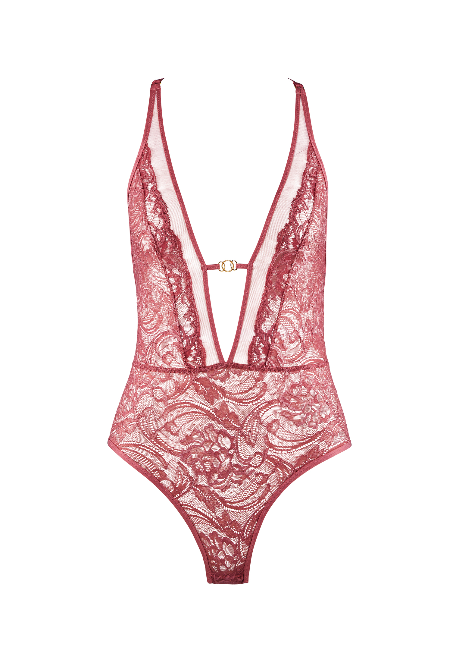 【Aubade】新作Body★FEELING MYSELF Aubade Feeling Myself Bodysuit Deep Plunge Bodysuit Lace