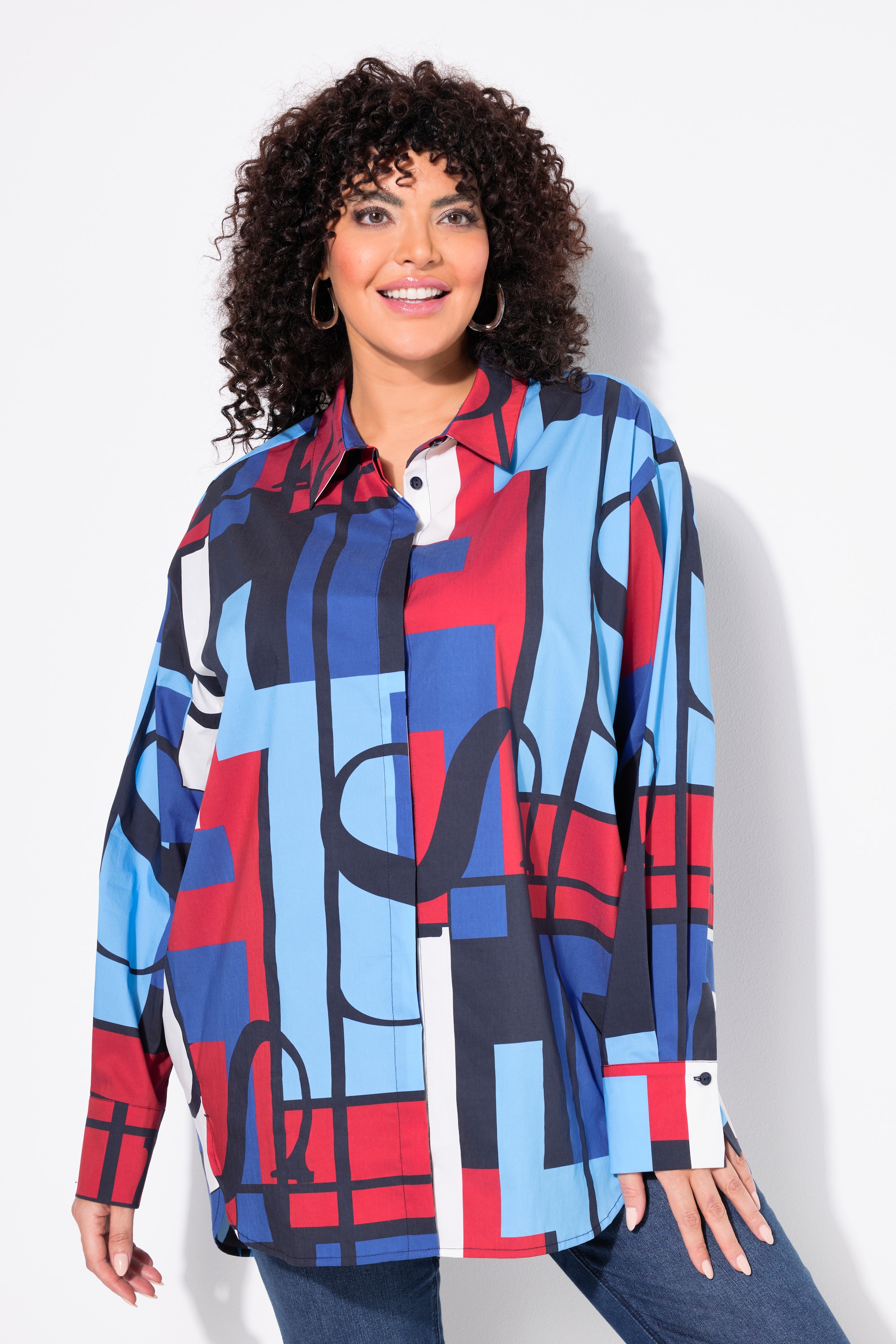 Chemisier oversize esprit « colour block », ULLA POPKEN