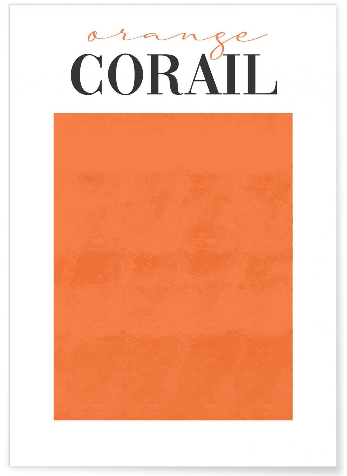 Affiche Orange Corail, L'AFFICHERIE