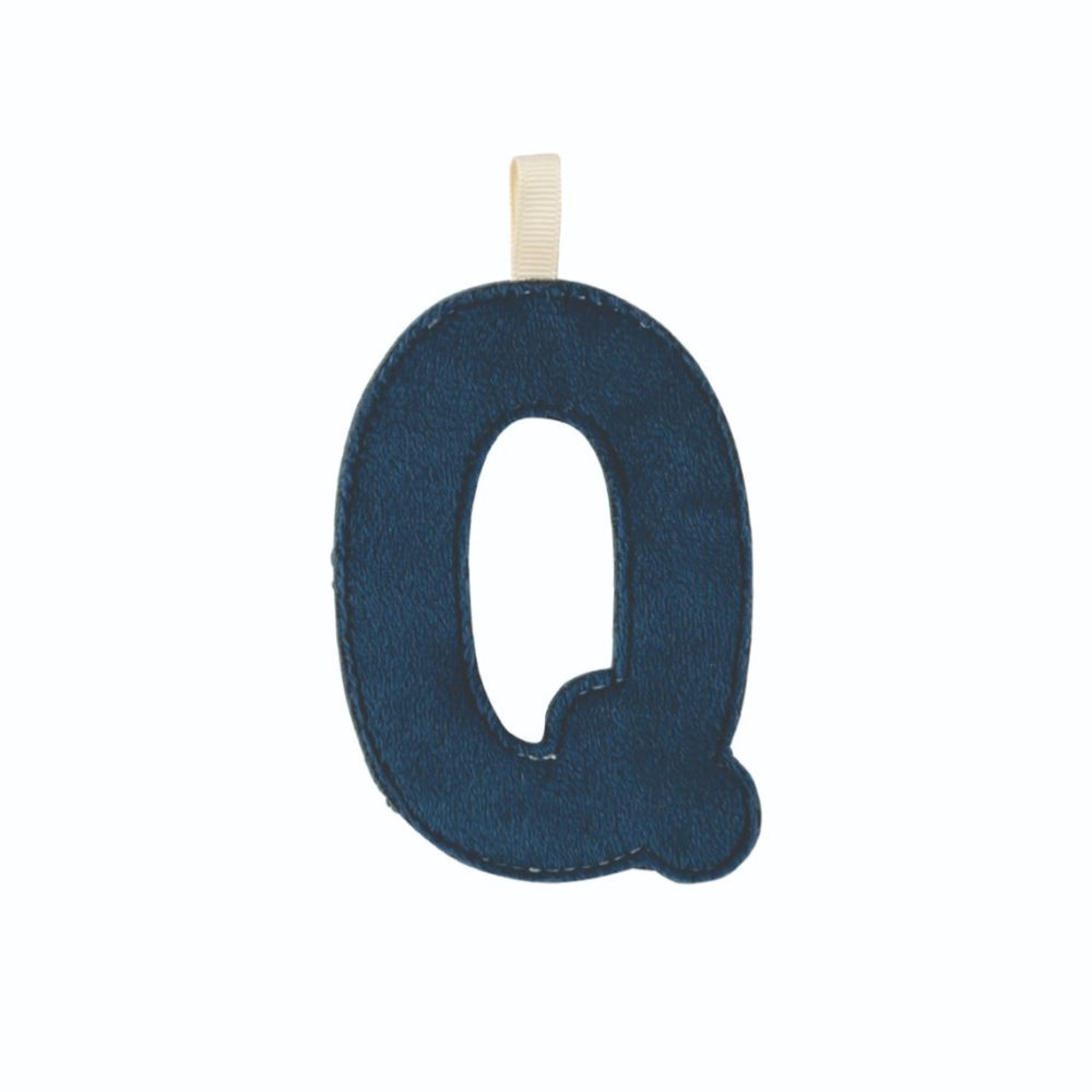 Lettre en tissu phosphorescente Q, LILLIPUTIENS