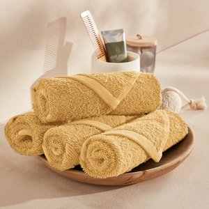 Confezione da 4 asciugamani ospite in spugna 600 g/m² LA REDOUTE INTERIEURS image