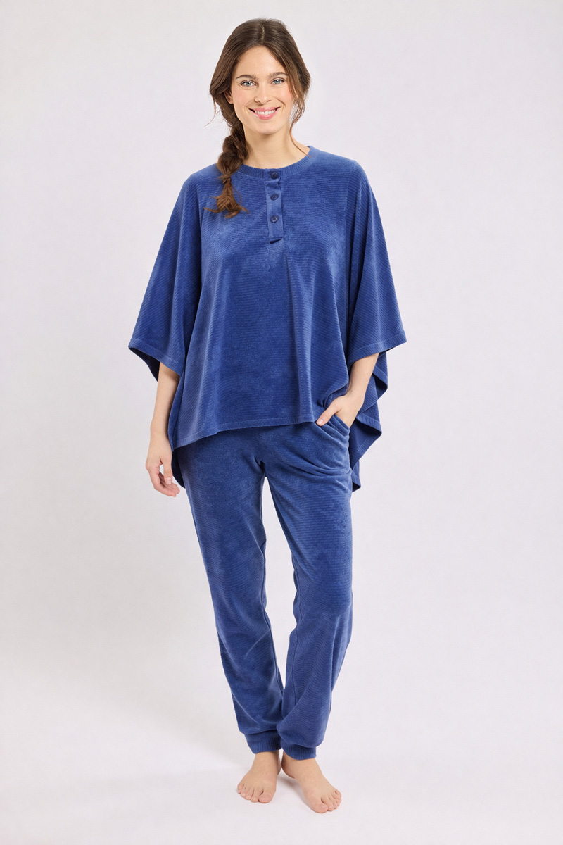 Poncho homewear - velours, ARMOR-LUX