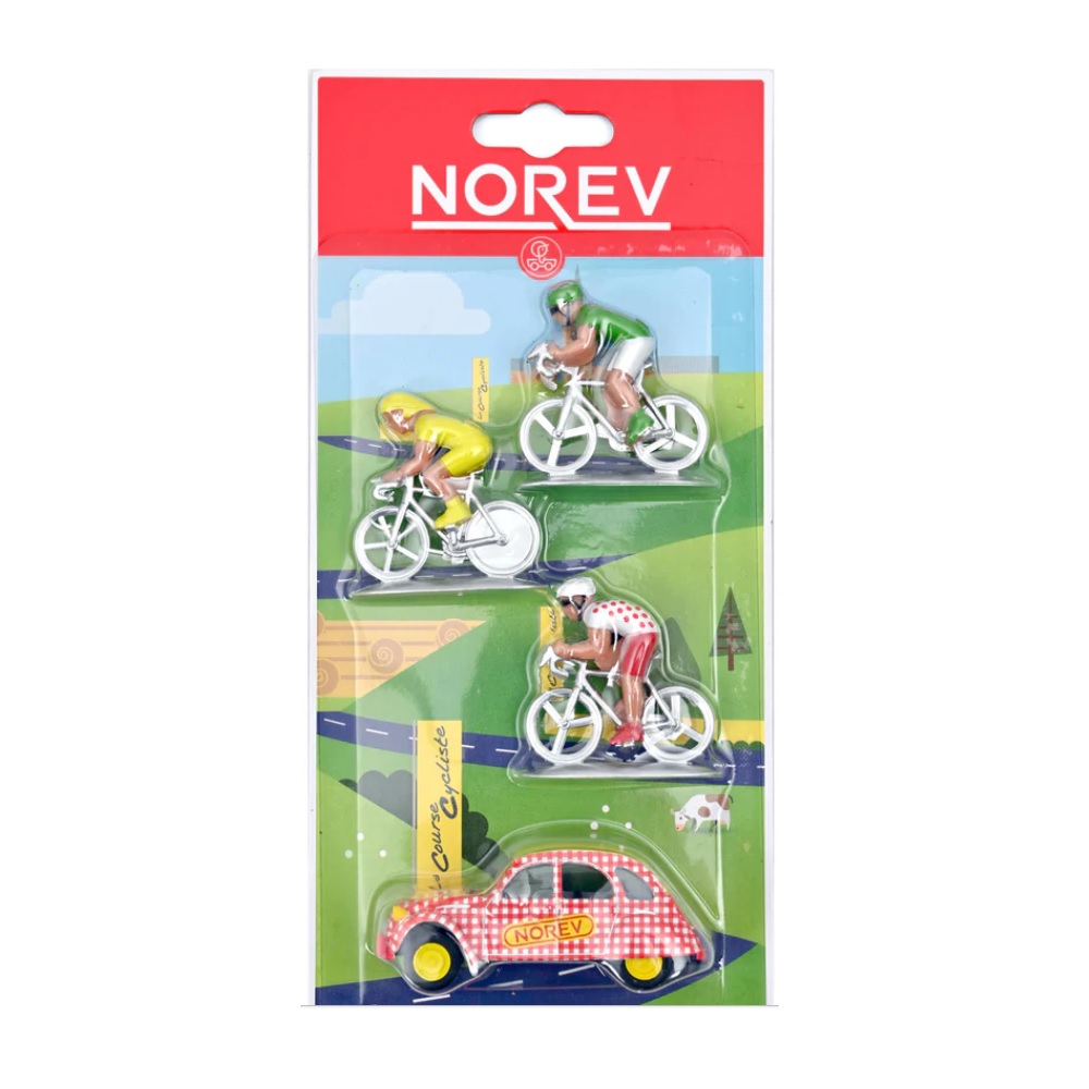 Citroën 2CV et 3 cyclistes, NOREV