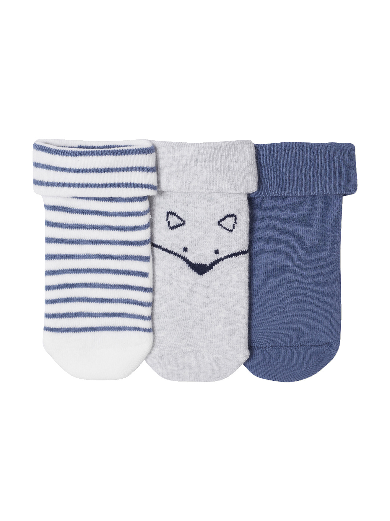 Lot de 3 paires de chaussettes « renard », VERTBAUDET