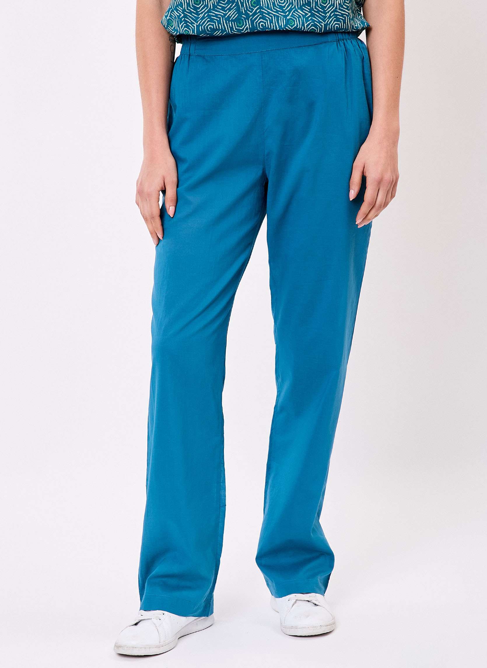 Pantalon droit voile de coton bio JONA, LA FIANCÉE