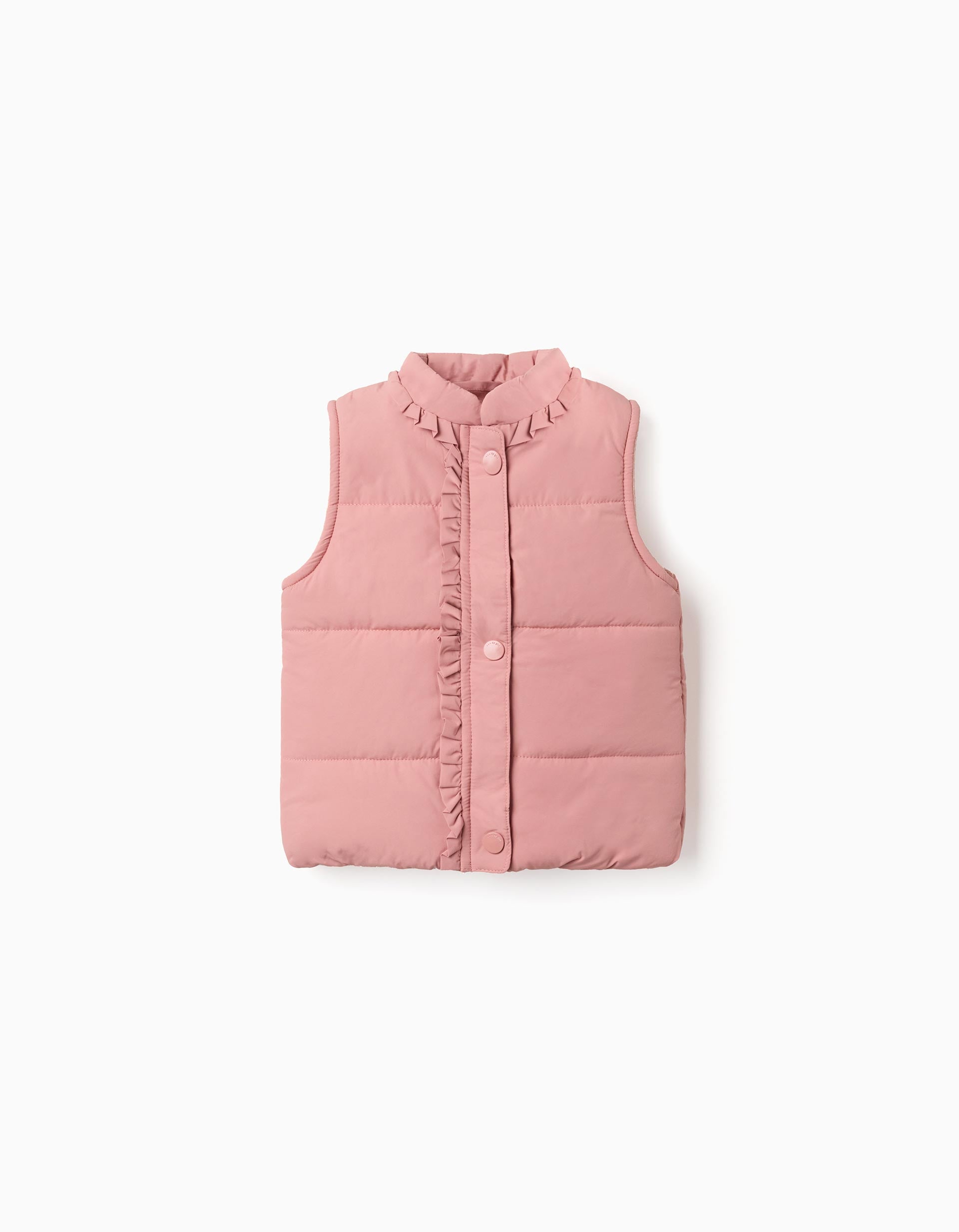 Doudoune sans manches avec doublure en polaire et volants, ZIPPY