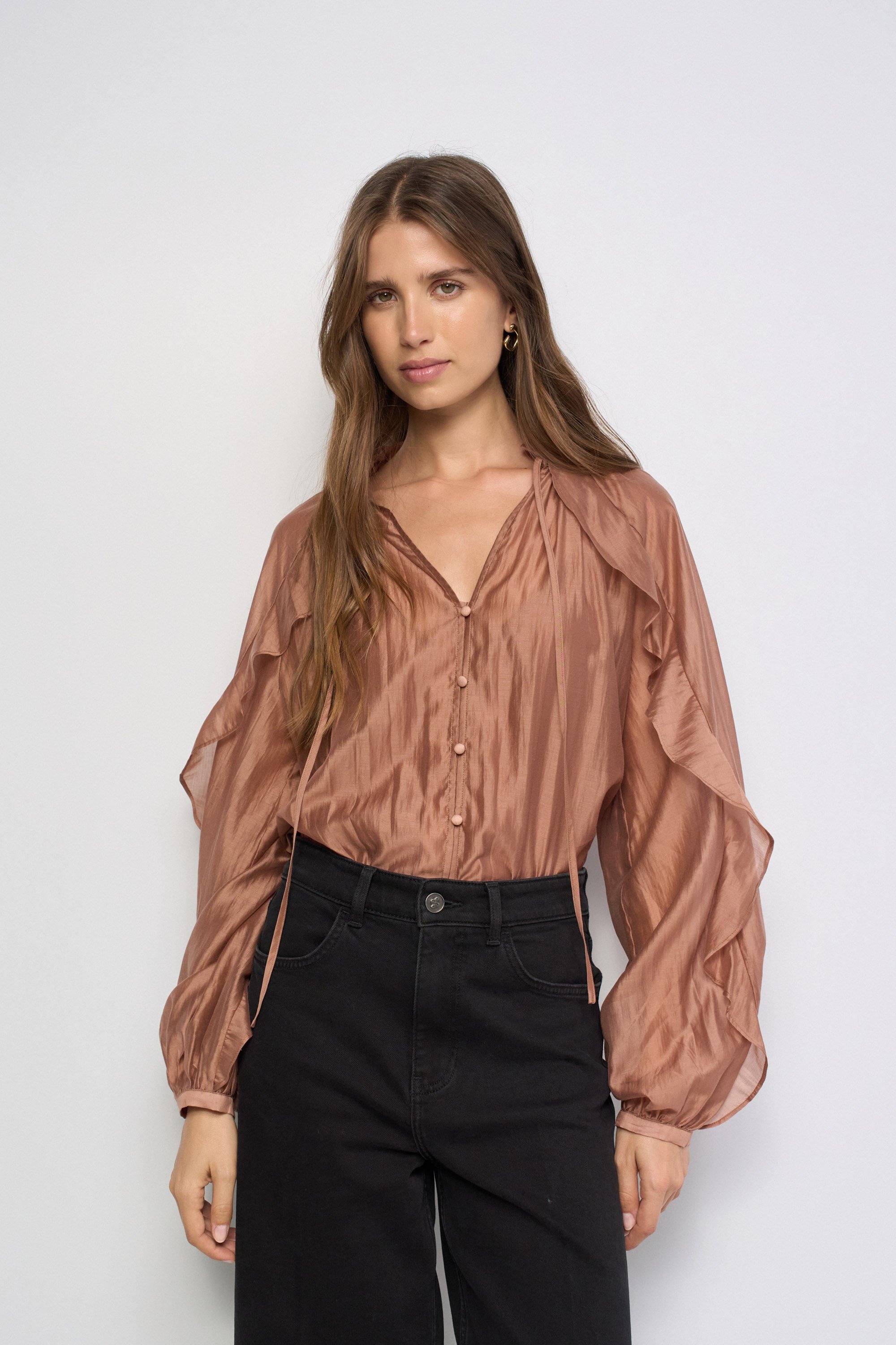 BLOUSE À VOLANTS, SALSA JEANS