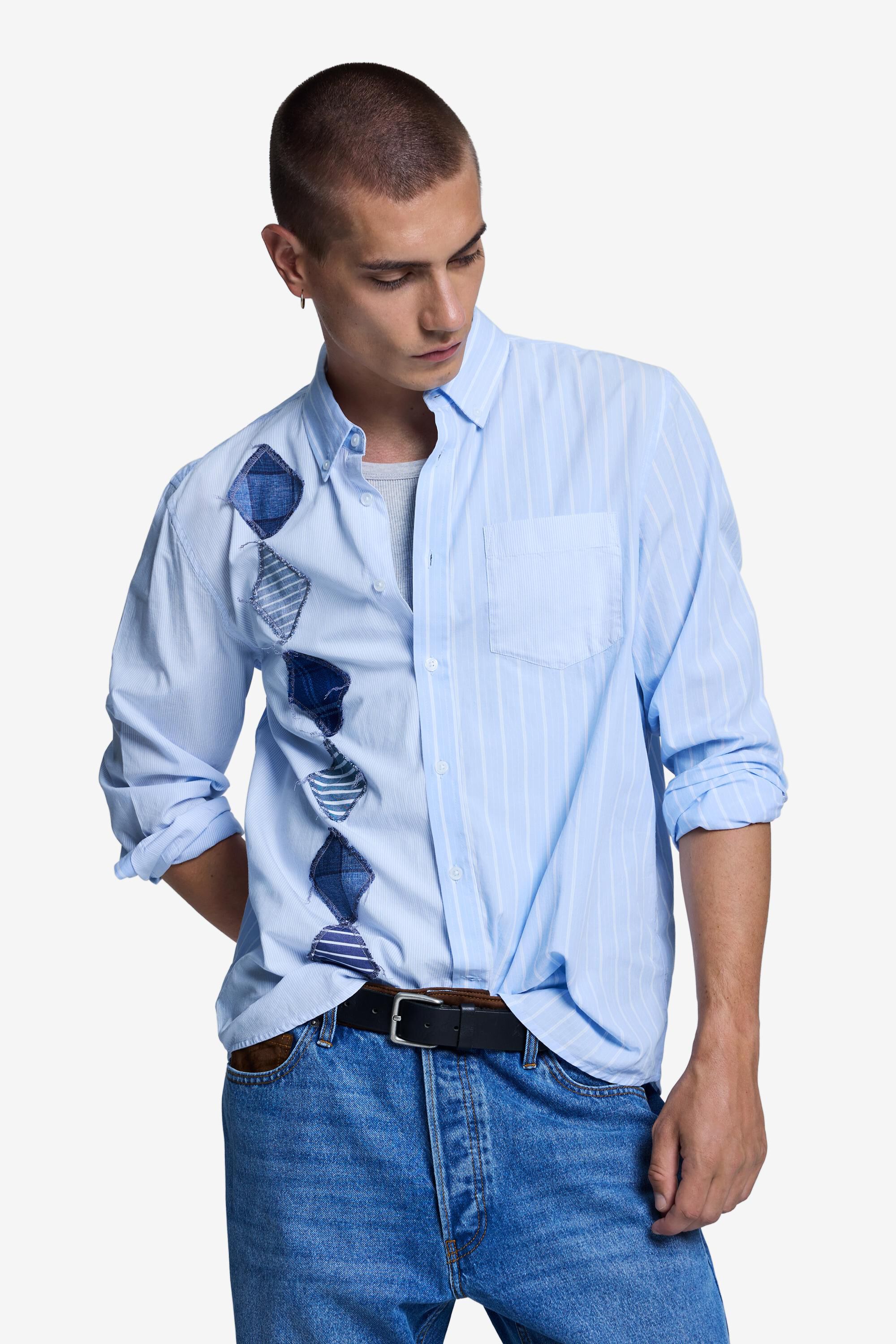 Chemise en coton à losanges, DESIGUAL