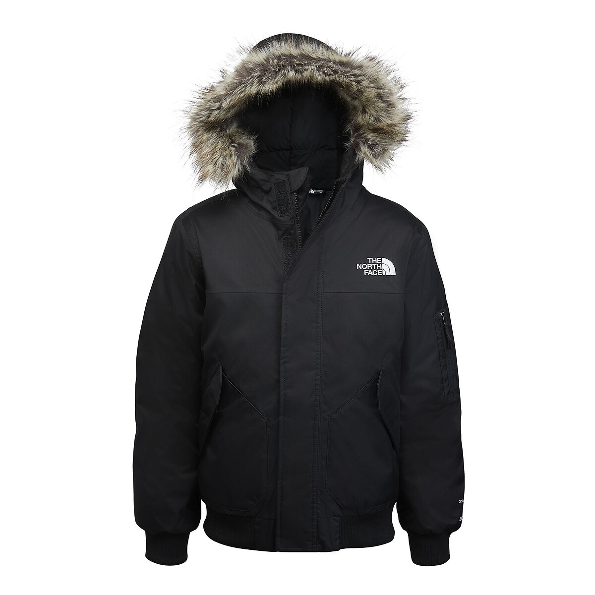 Hooded jacket with faux fur trim, 6-18 years , black, The North Face ...