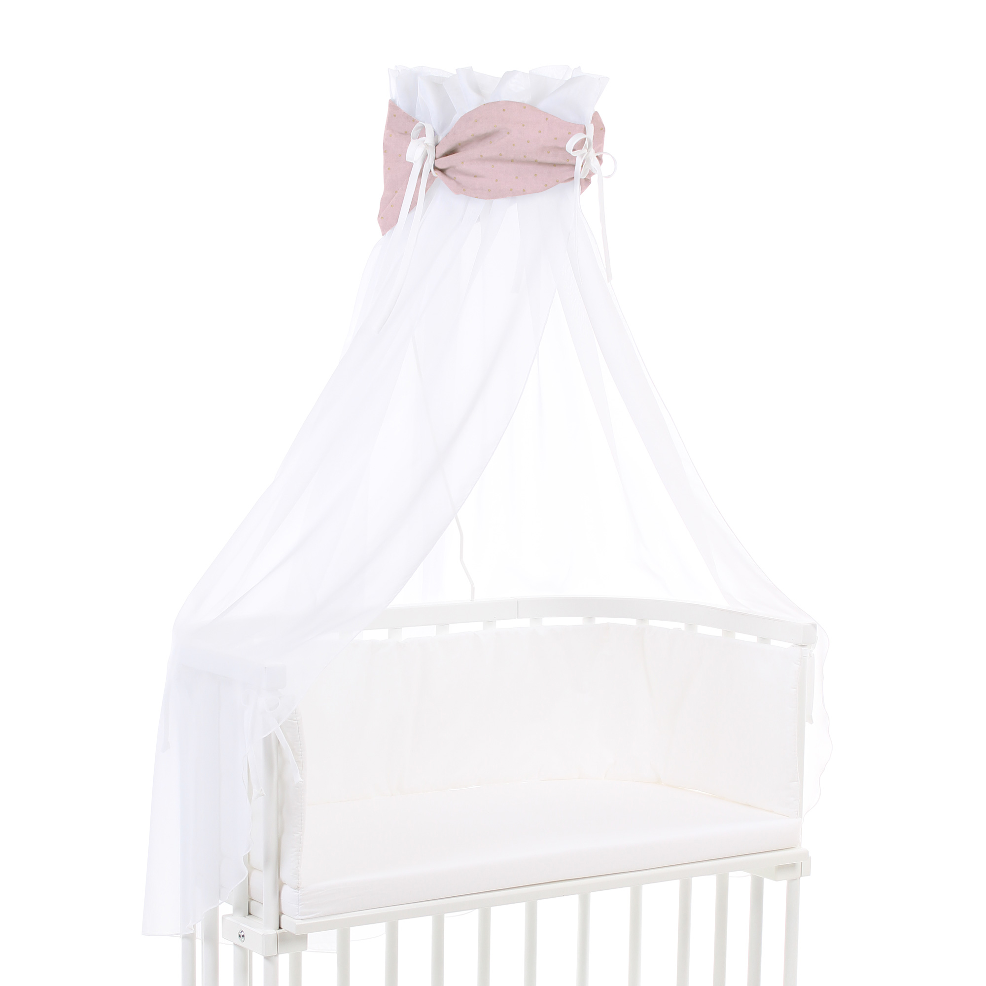 Ciel de lit coton organique pour berceaux Cododo Babybay Rose/Doré, BABYBAY
