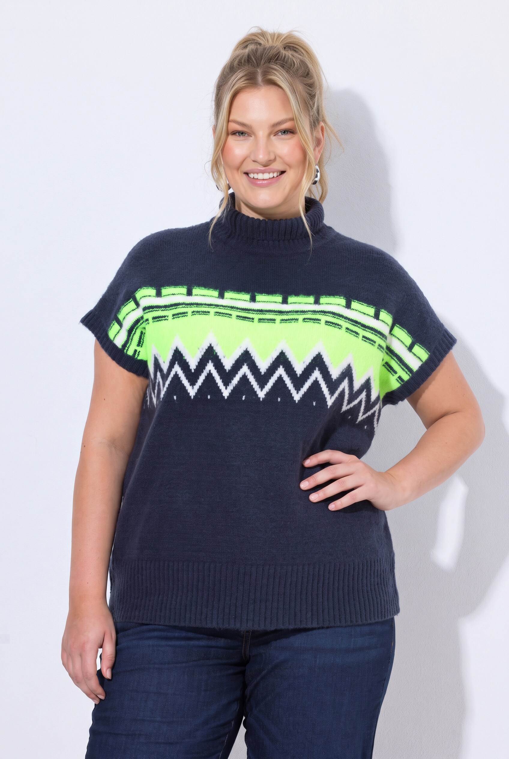 Pull sans manches, motif norvégien, ULLA POPKEN
