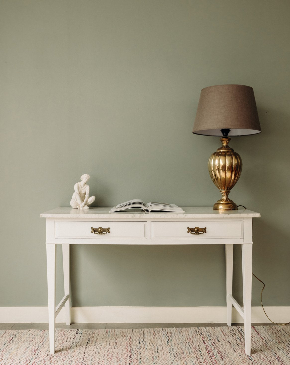 Bureau au plateau en marbre Edouard N°612 - Bon état, DEBONGOUT
