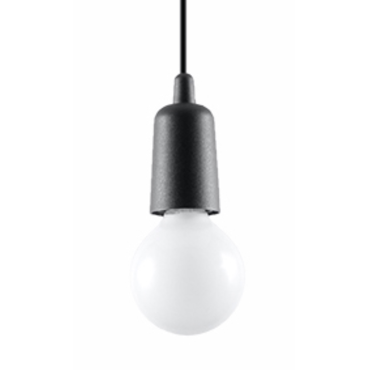 Suspension PVC Noir E27 1 Diego, EDEN
