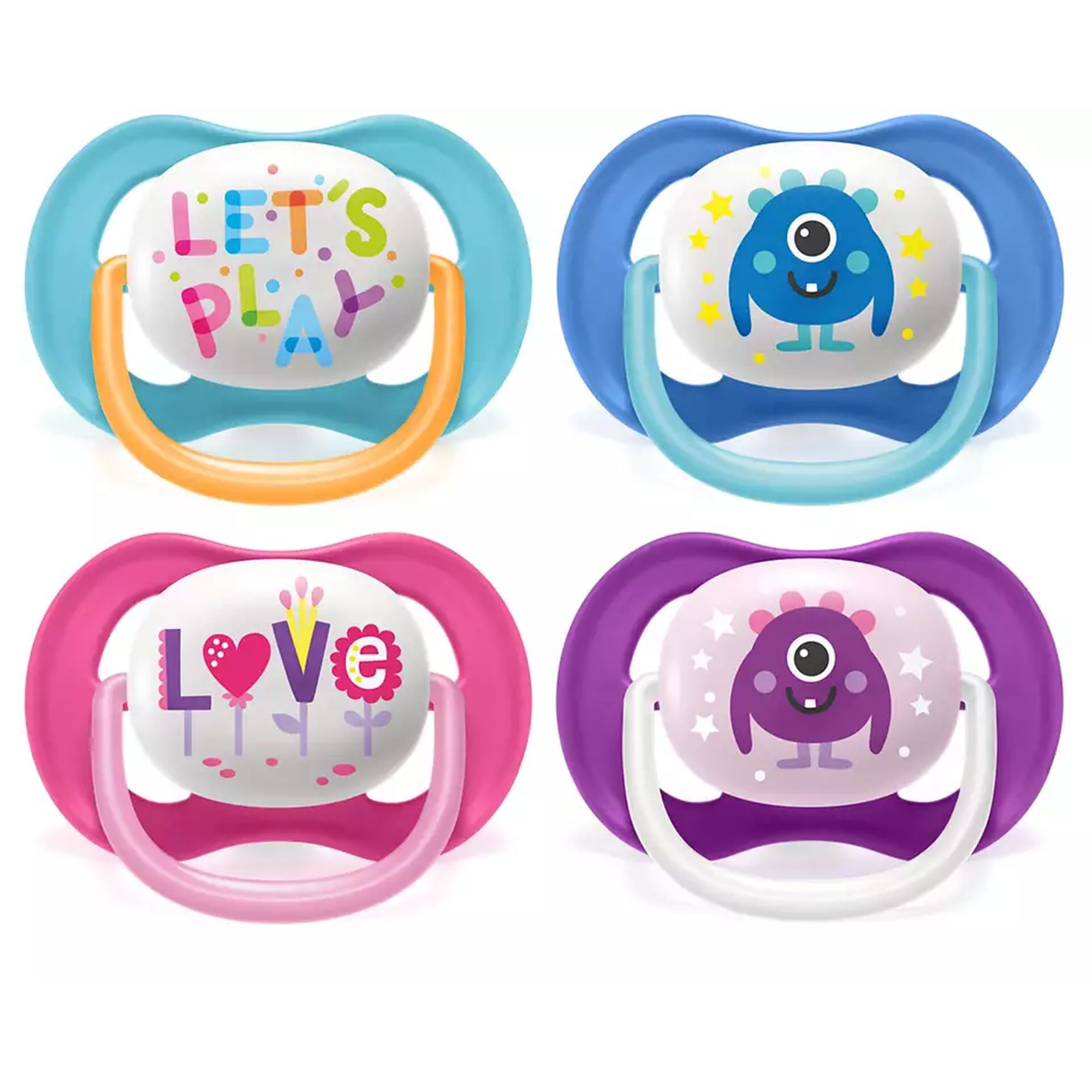 2 Sucettes Philips Avent Ultra Air 6-18 Mois - Tétine Orthodontique Silicone - Avec étui Stérilisateur Micro-ondes