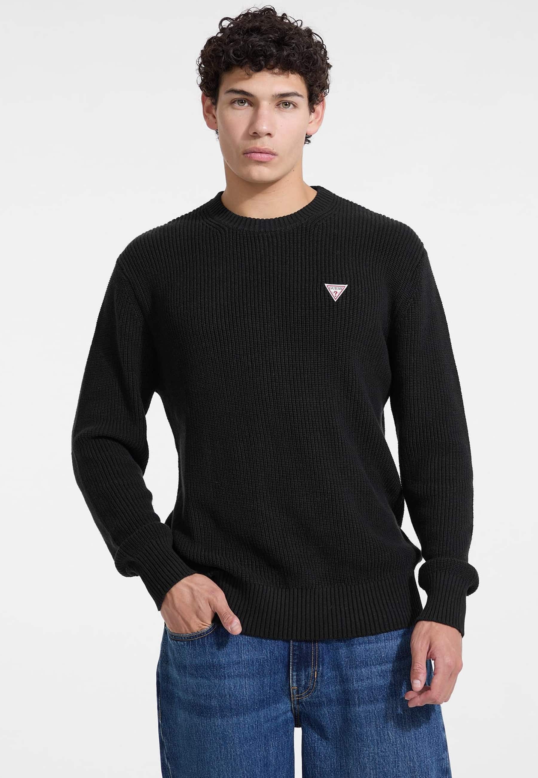 Pull Mini Logo Triangulaire, GUESS JEANS