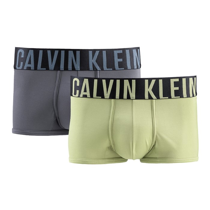 matar Enriquecimiento Pericia Lote de 2 bóxers gris + verde Calvin Klein Underwear | La Redoute