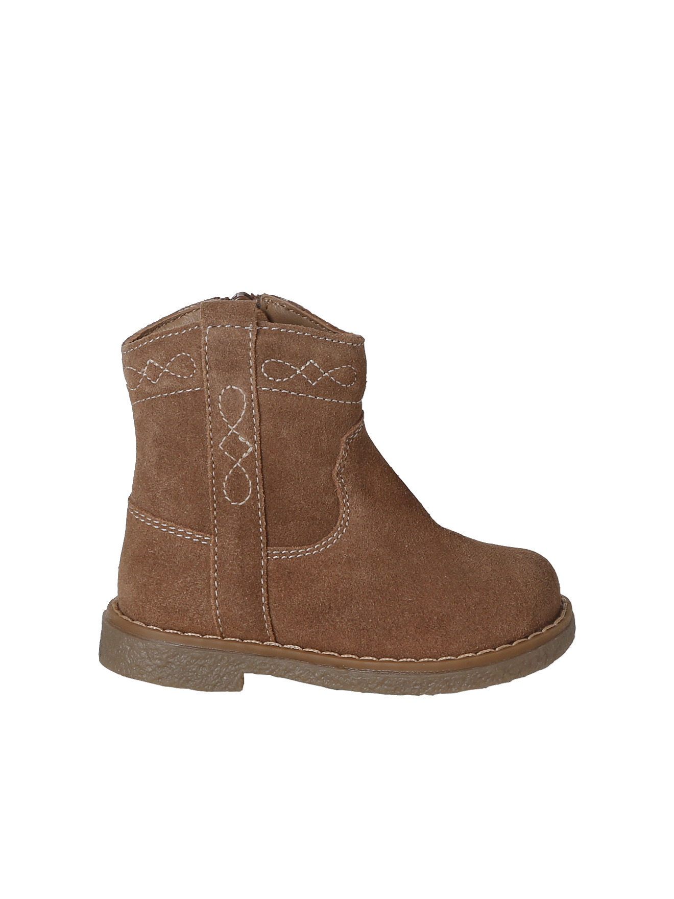 Chaussures premiers pas boots cuir, VERTBAUDET