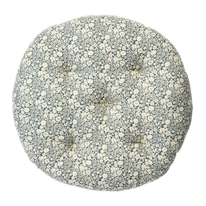 Coussin de chaise coton imprimé petites fleurs, MADAM STOLTZ