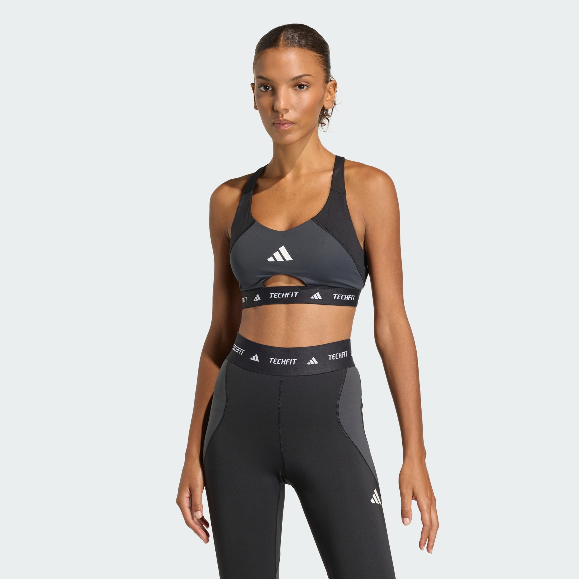 Brassière Techfit Workout Color Block Maintien Moyen, adidas Performance