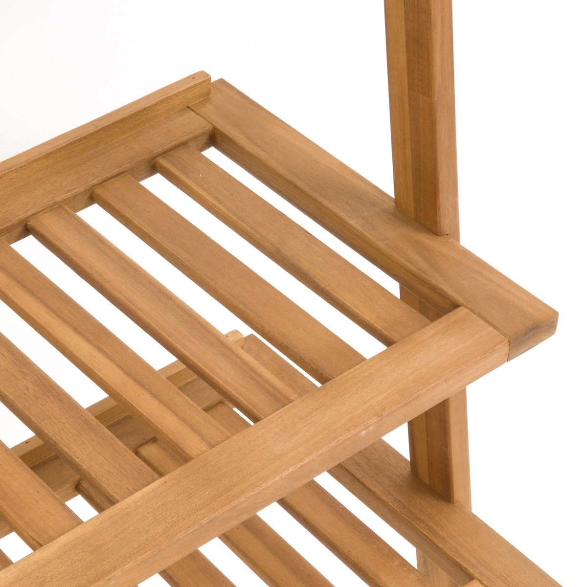 Product photograph of Ladder-style Shelving Unit In Oiled Acacia With Teak Finish from La Redoute UK.