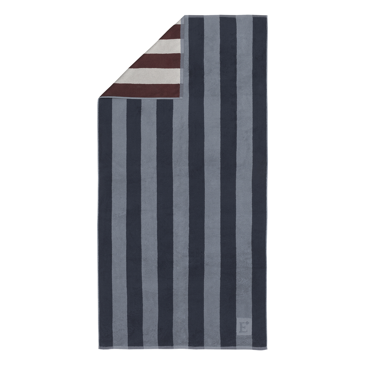 Drap de plage imprimé en coton, 500gr/m², TRANSAT MARIN, ESSIX