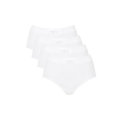 Pack of 4 Double Comfort Maxi Knickers in Cotton SLOGGI