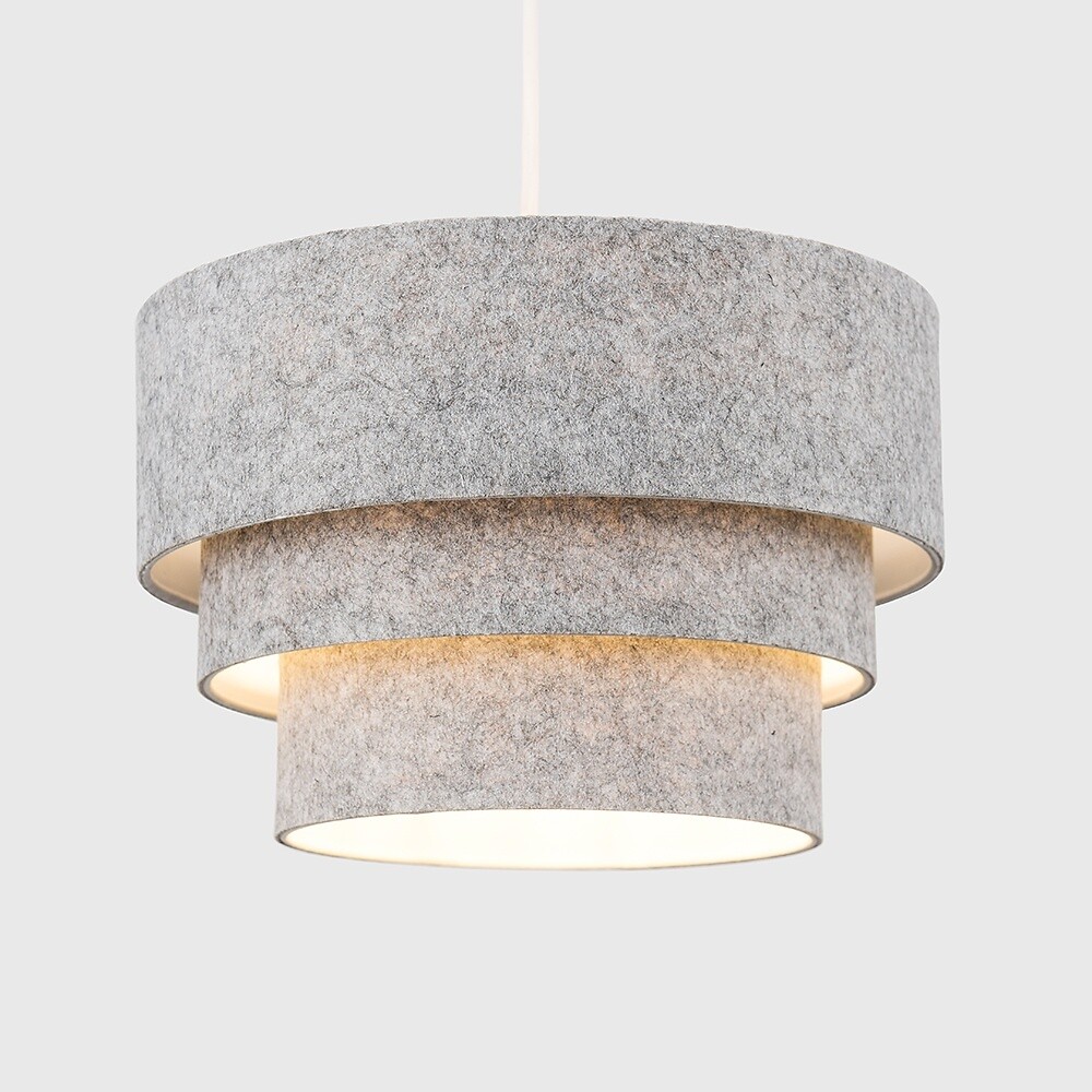Anne 3-Tiered Felt Pendant Shade, SO'HOME