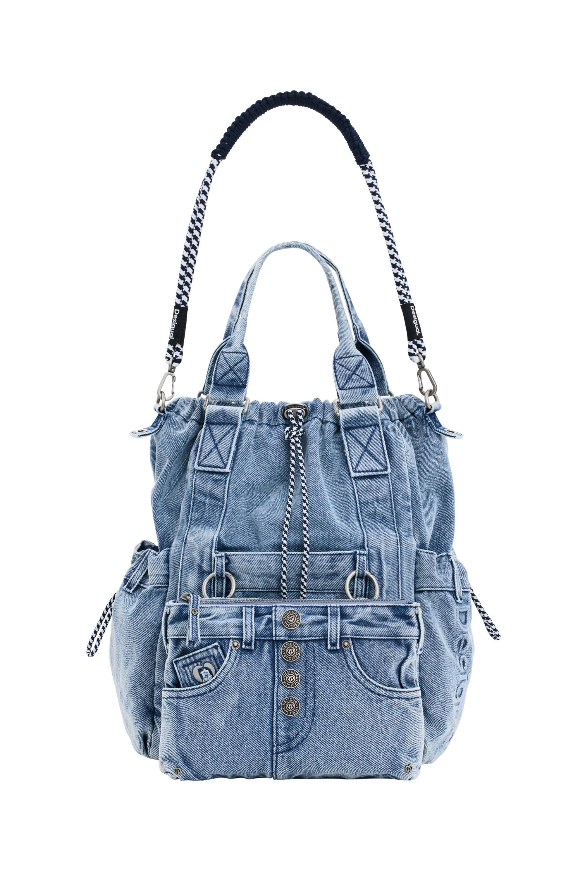 Sac à dos multiposition en denim, DESIGUAL