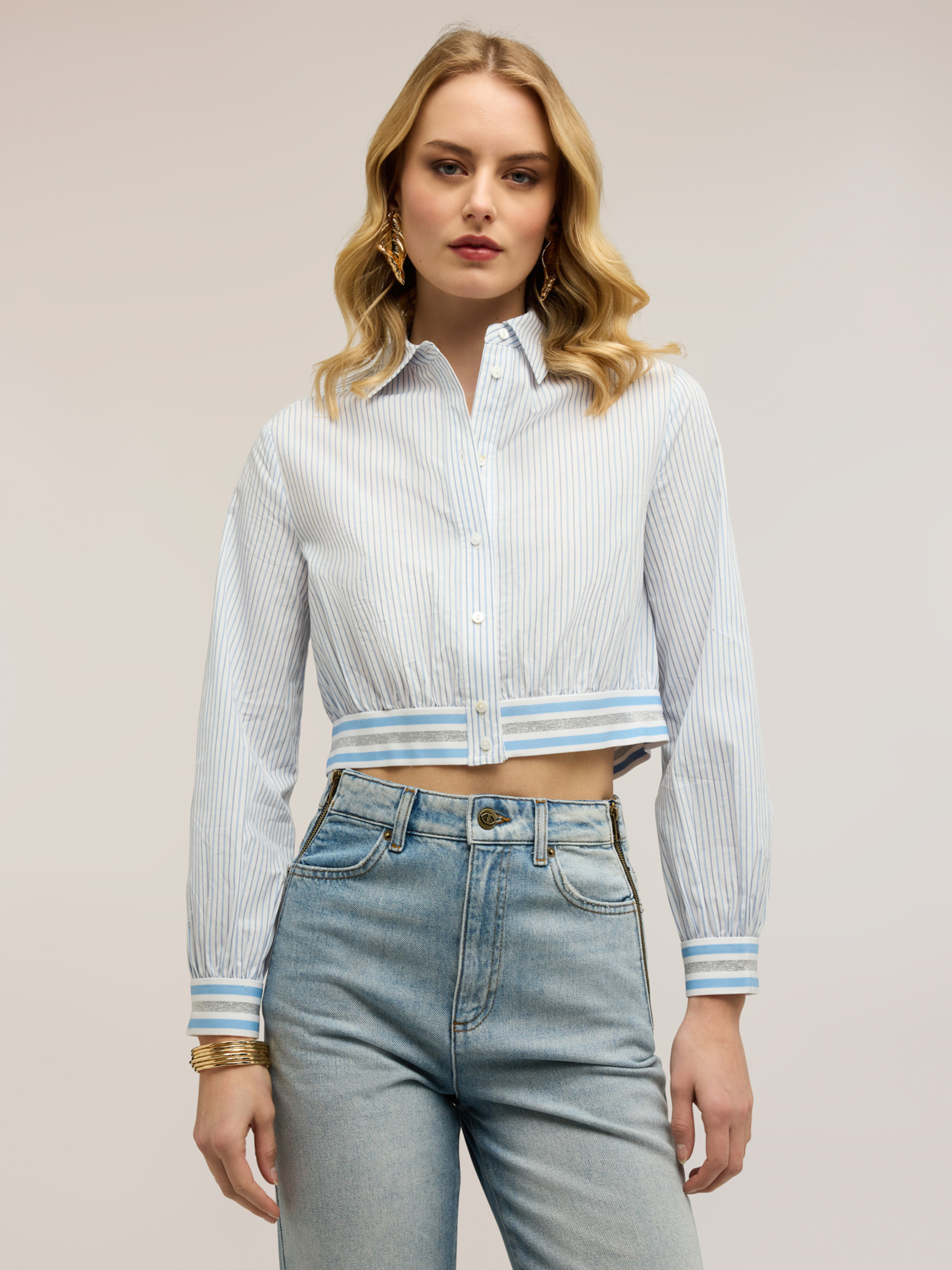 Chemise courte rayée, MOTIVI