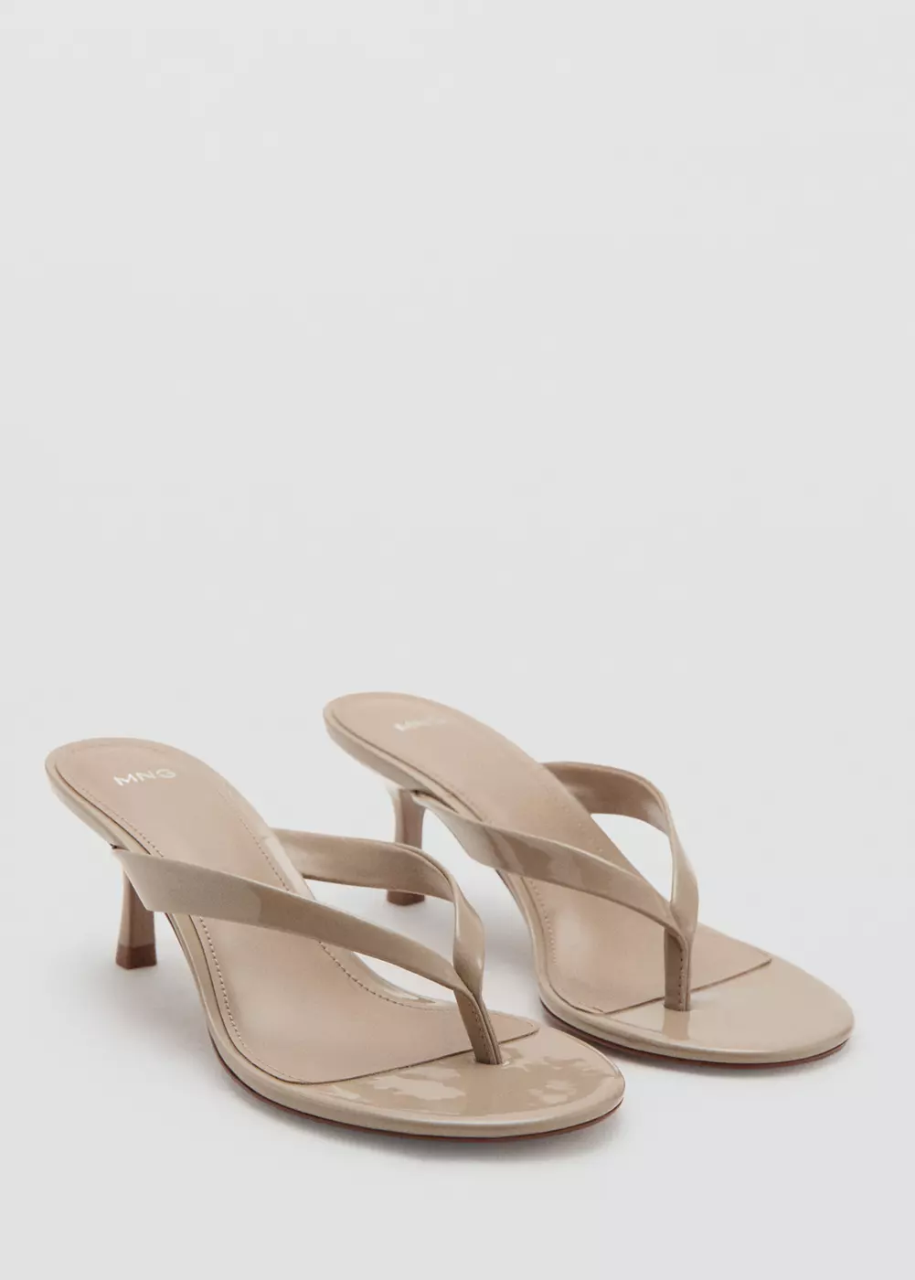Sandales à lanières et talon, MANGO