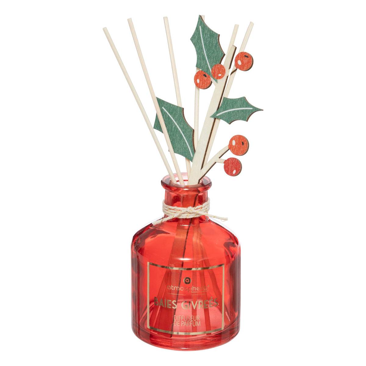 Diffuseur de parfum houx en verre 100 ml, FEERIC LIGHTS & CHRISTMAS