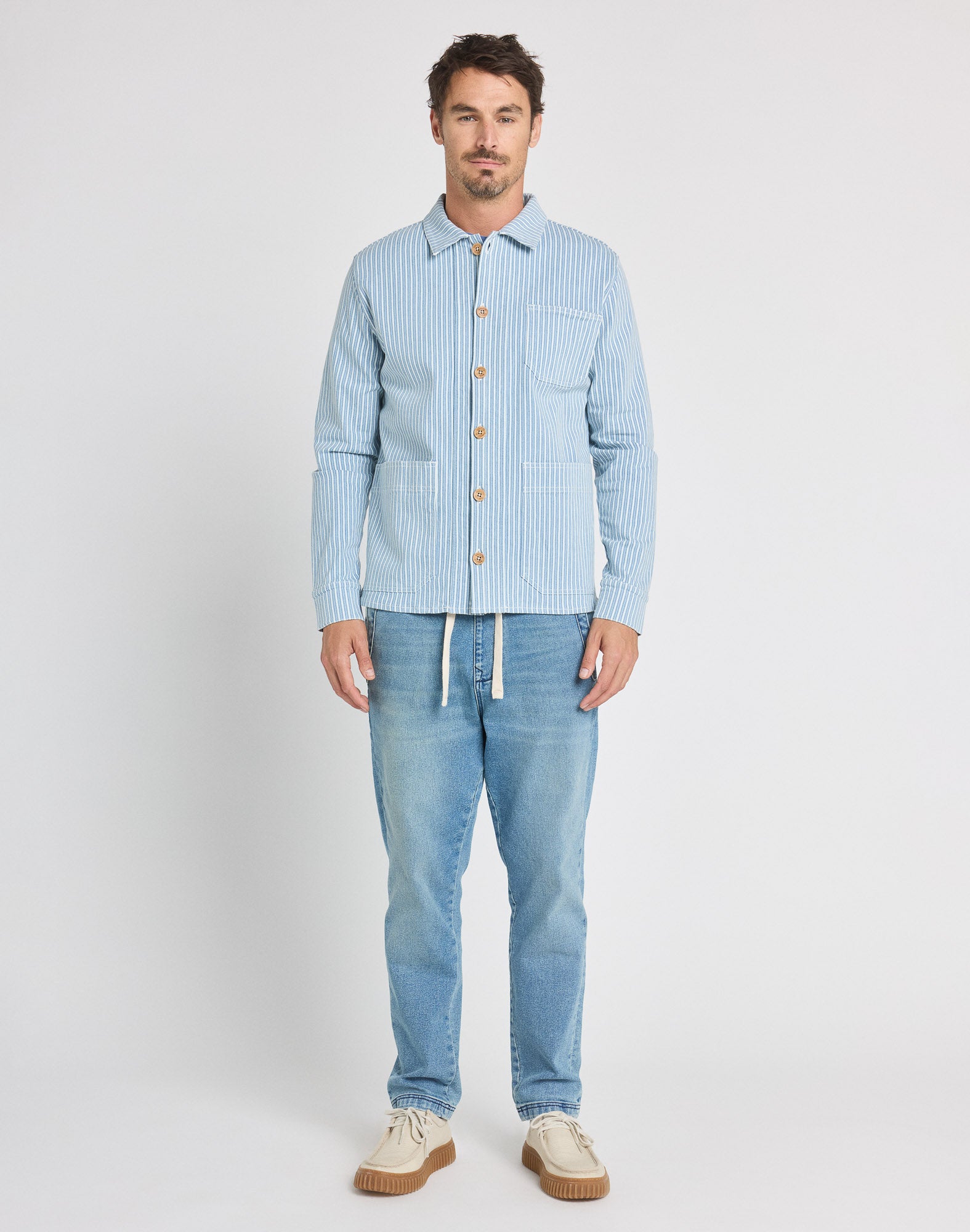 VESTE WORKER LIGHT STRIPE, PULLIN