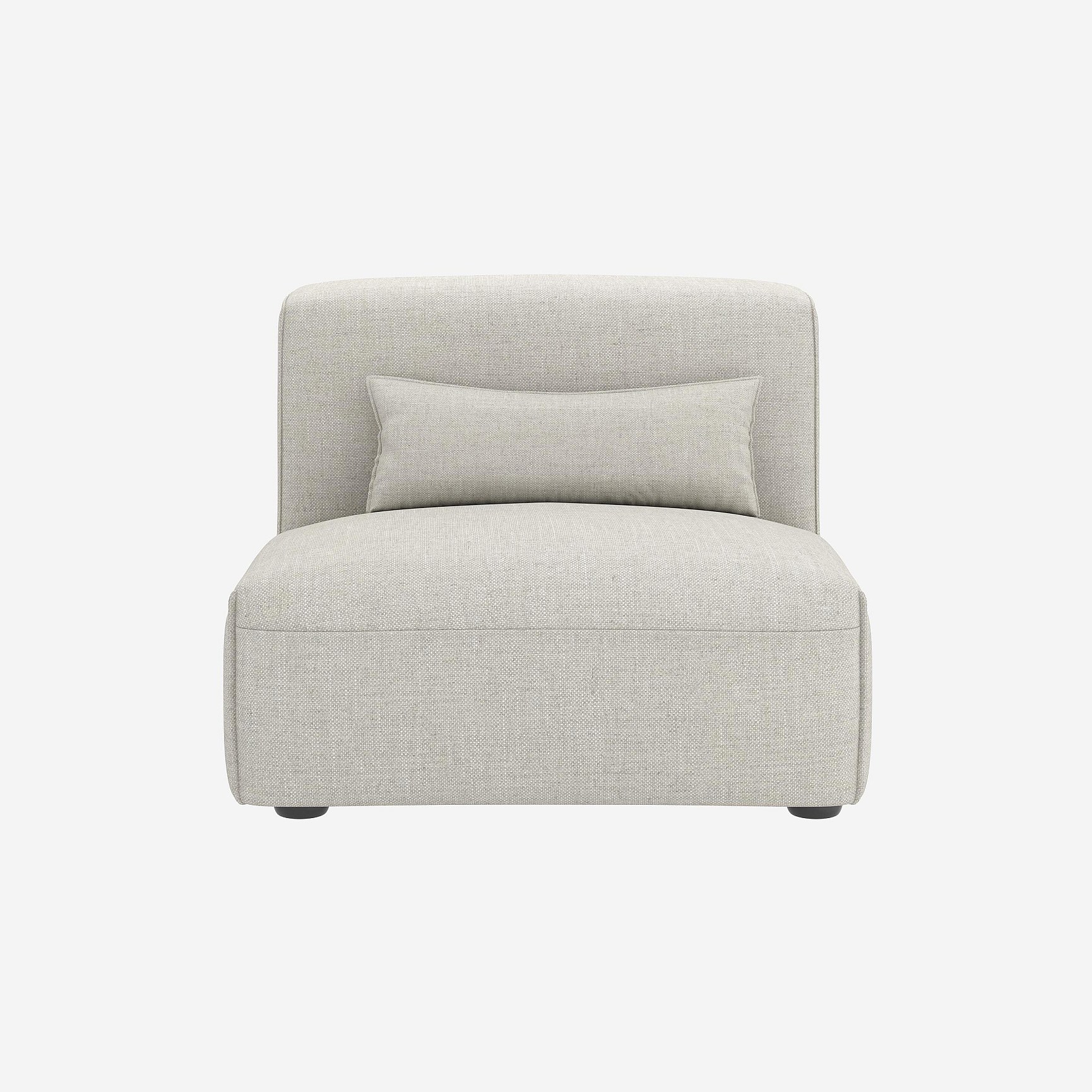 Fauteuil droit laine KOFI, HABITAT