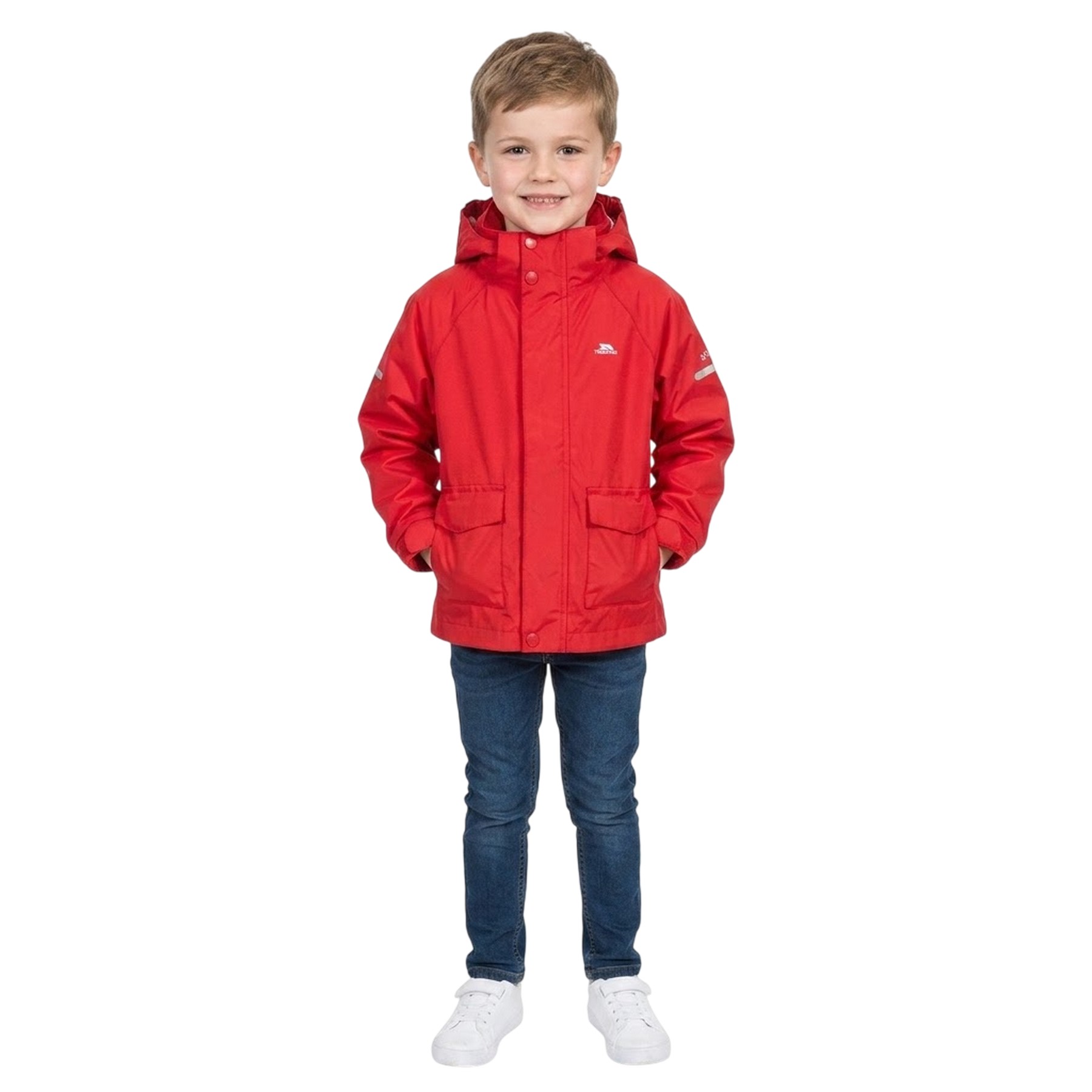 Veste imperméable à capuche amovible motif/style détail réfléchissant, TRESPASS
