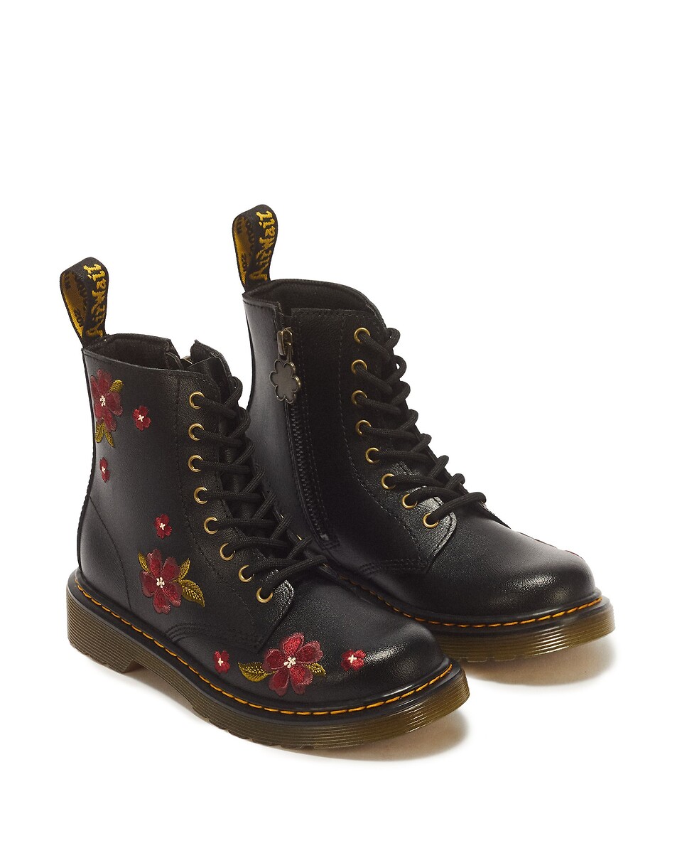 Boots à fleurs en cuir, 1460 Junior Lamper, DR. MARTENS