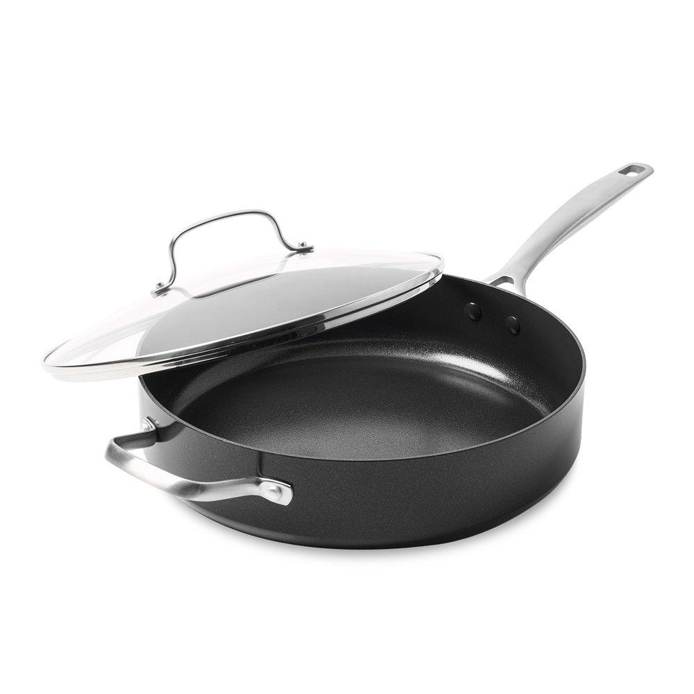 Sauteuse 28 cm aluminium forgé revêtement céramique avec couvercle - Copenhagen, GREENPAN