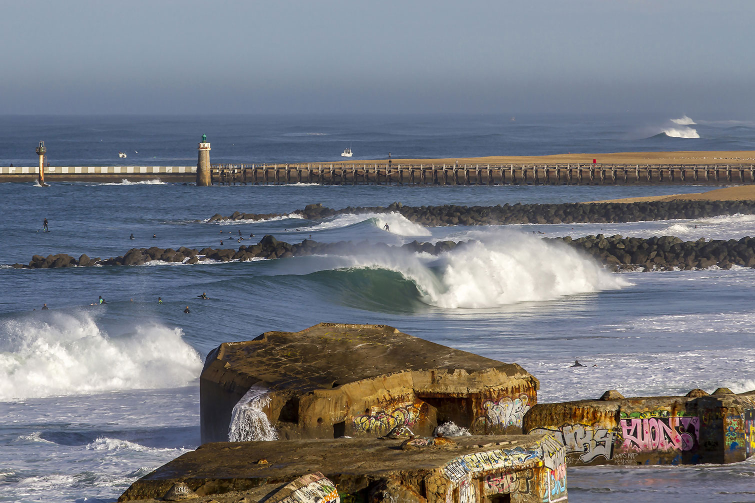 Tableau blockhaus et estacade de capbreton, HEXOA