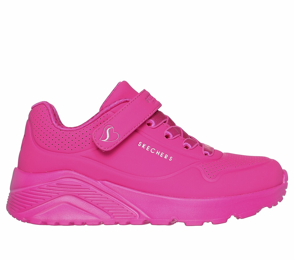 Uno lite trainers, fluorescent pink, Skechers | La Redoute