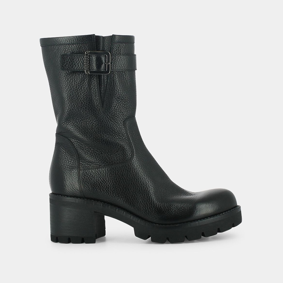 Mathos Biker Ankle Boots in Leather