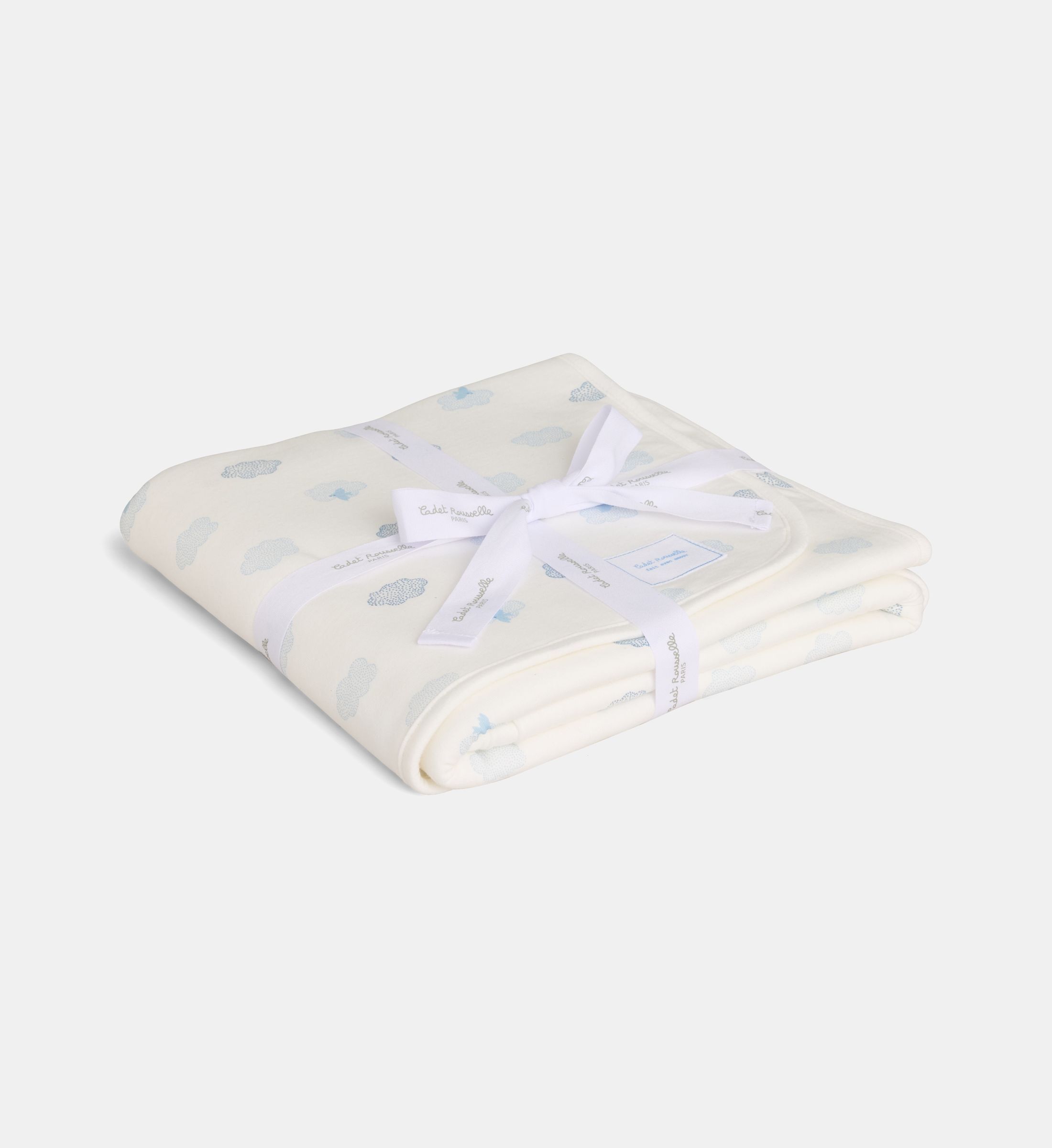 Couverture polaire lablanky nuages coton bio, CADET ROUSSELLE
