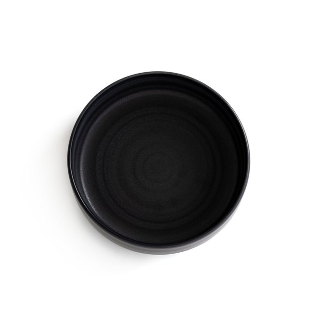 Set of 4 Sacha Stoneware Deep Plates, black, LA REDOUTE INTERIEURS