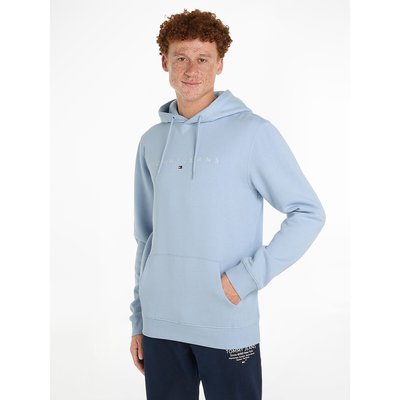 Linear Embroidered Logo Hoodie in Cotton Mix and Regular Fit TOMMY JEANS