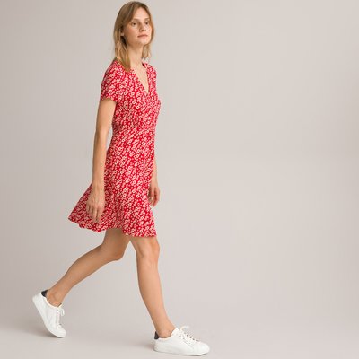 Knee-Length Full Dress in Floral Print LA REDOUTE COLLECTIONS
