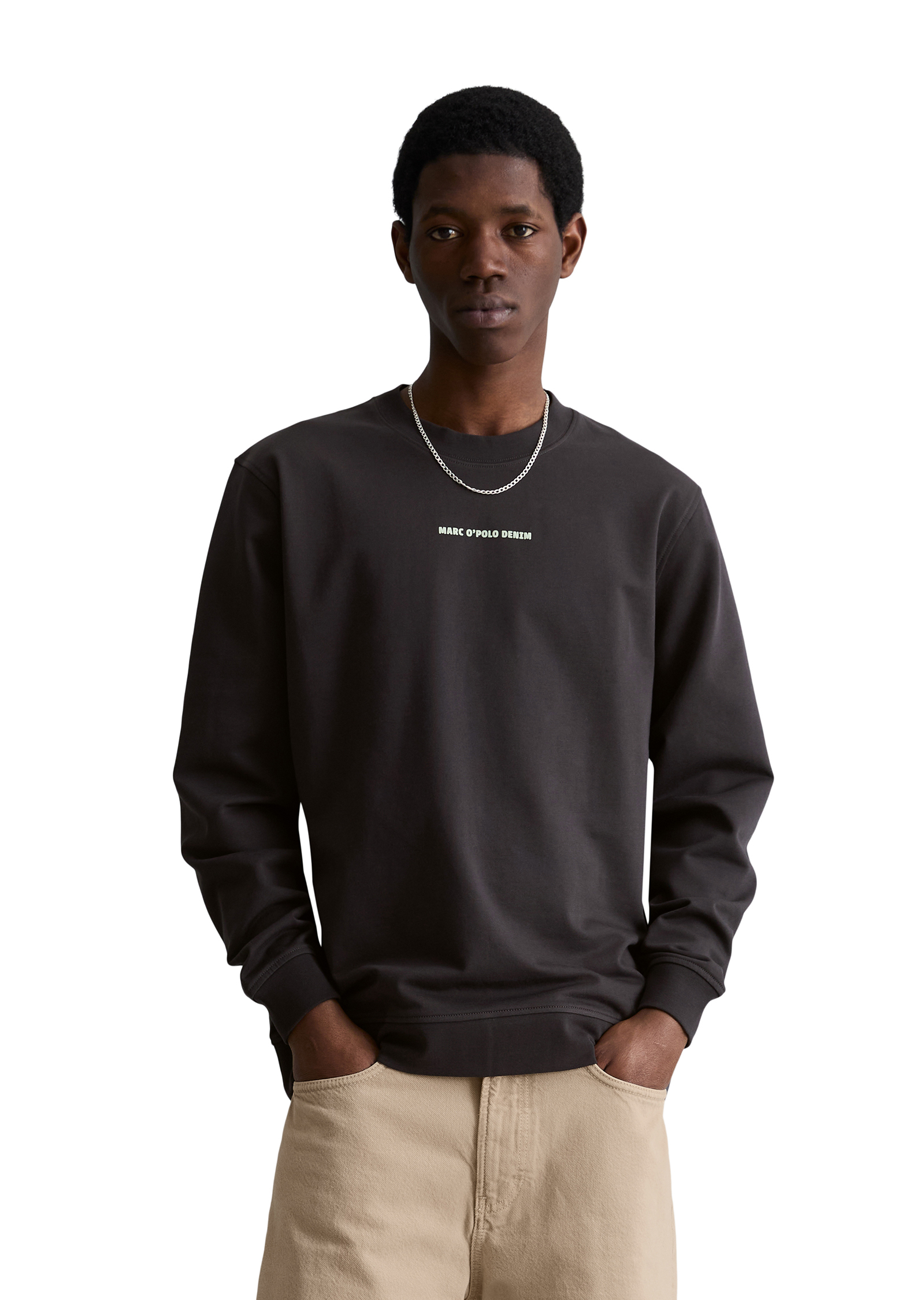 Sweat-shirt régulier avec un imprimé décontracté dans le dos, MARC O’POLO DENIM